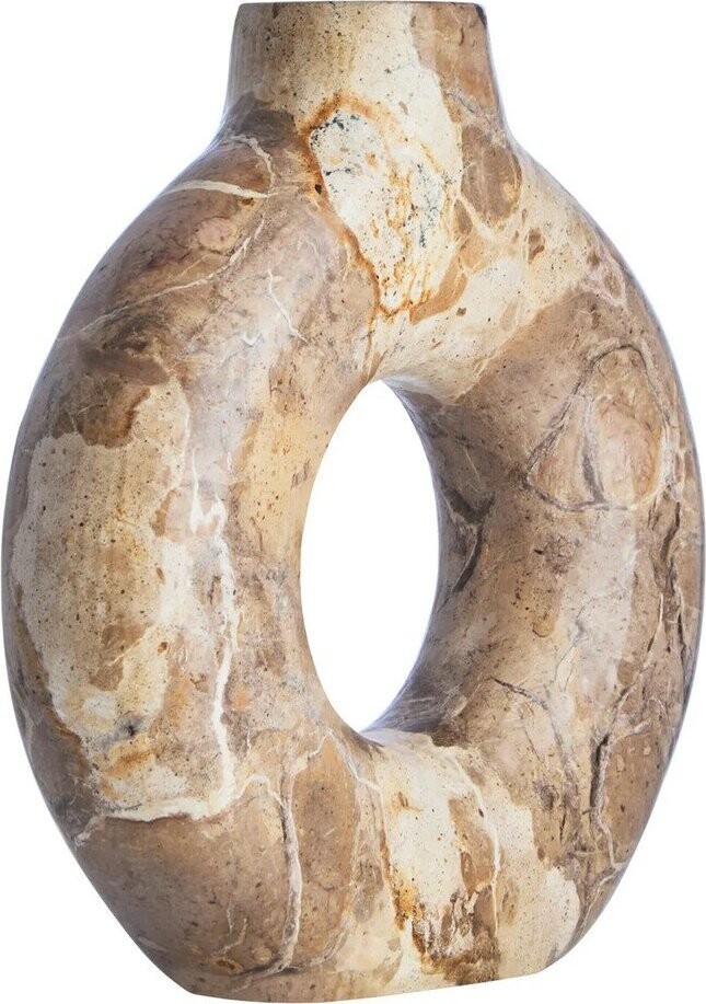 Hnědá mramorová váza (výška 20 cm) Santino – Premier Housewares