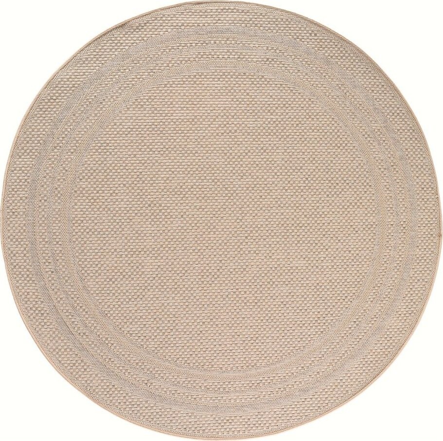 Béžový kulatý vnitřní a venkovní koberec ø 80 cm Desert 1304 – Ayyildiz Carpets