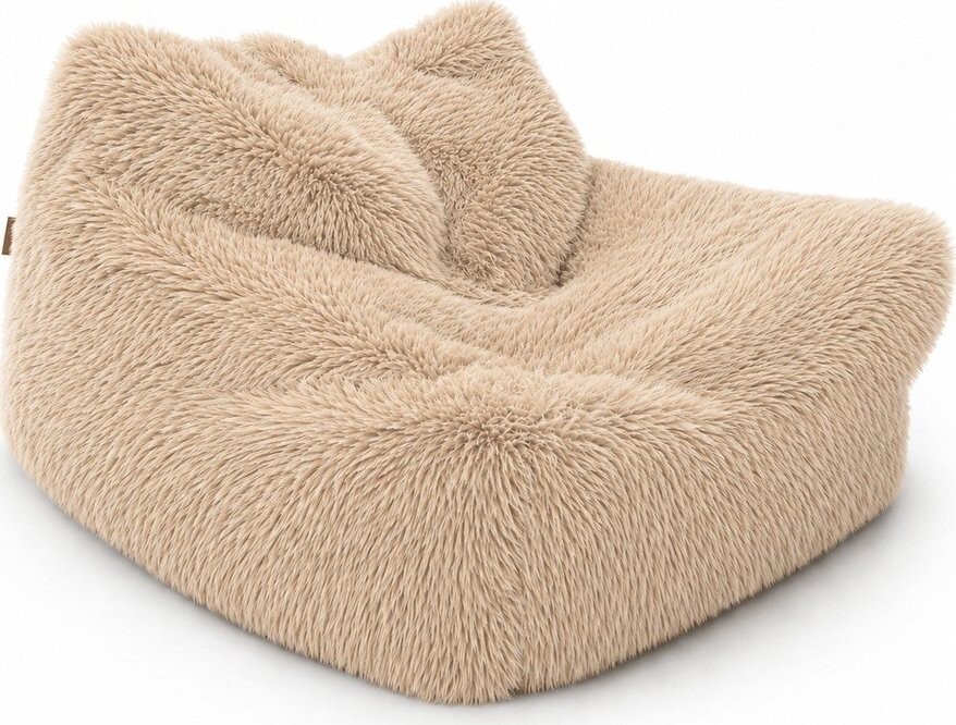 Dětský sedací vak ve světle přírodní barvě Mammoth – Meowbaby
