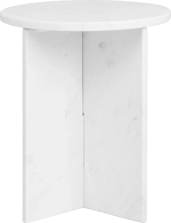 Mramorový kulatý odkládací stolek ø 40 cm Savio – Premier Housewares