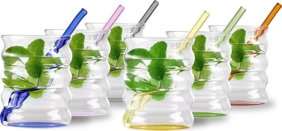 Sklenice v sadě z borosilikátového skla 6 ks 350 ml Volo – Vialli Design