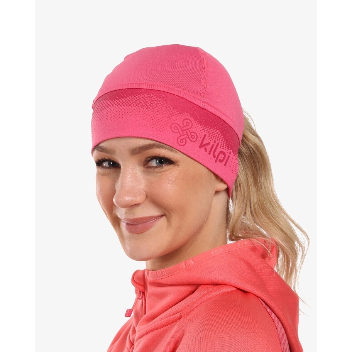 Kilpi  Unisex běžecká čepice  TAIL-U  Růžová