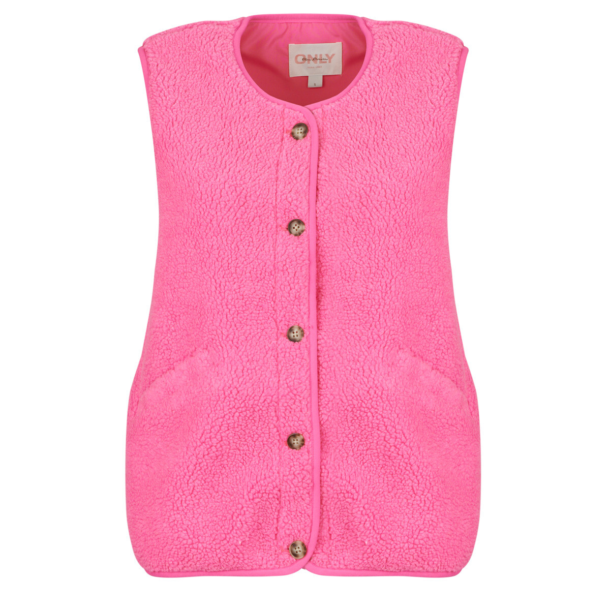 Only  ONLBABY TEDDY VEST  Růžová