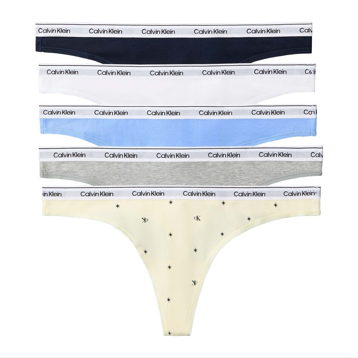 Calvin Klein Jeans  Thong 5 Pk  ruznobarevne