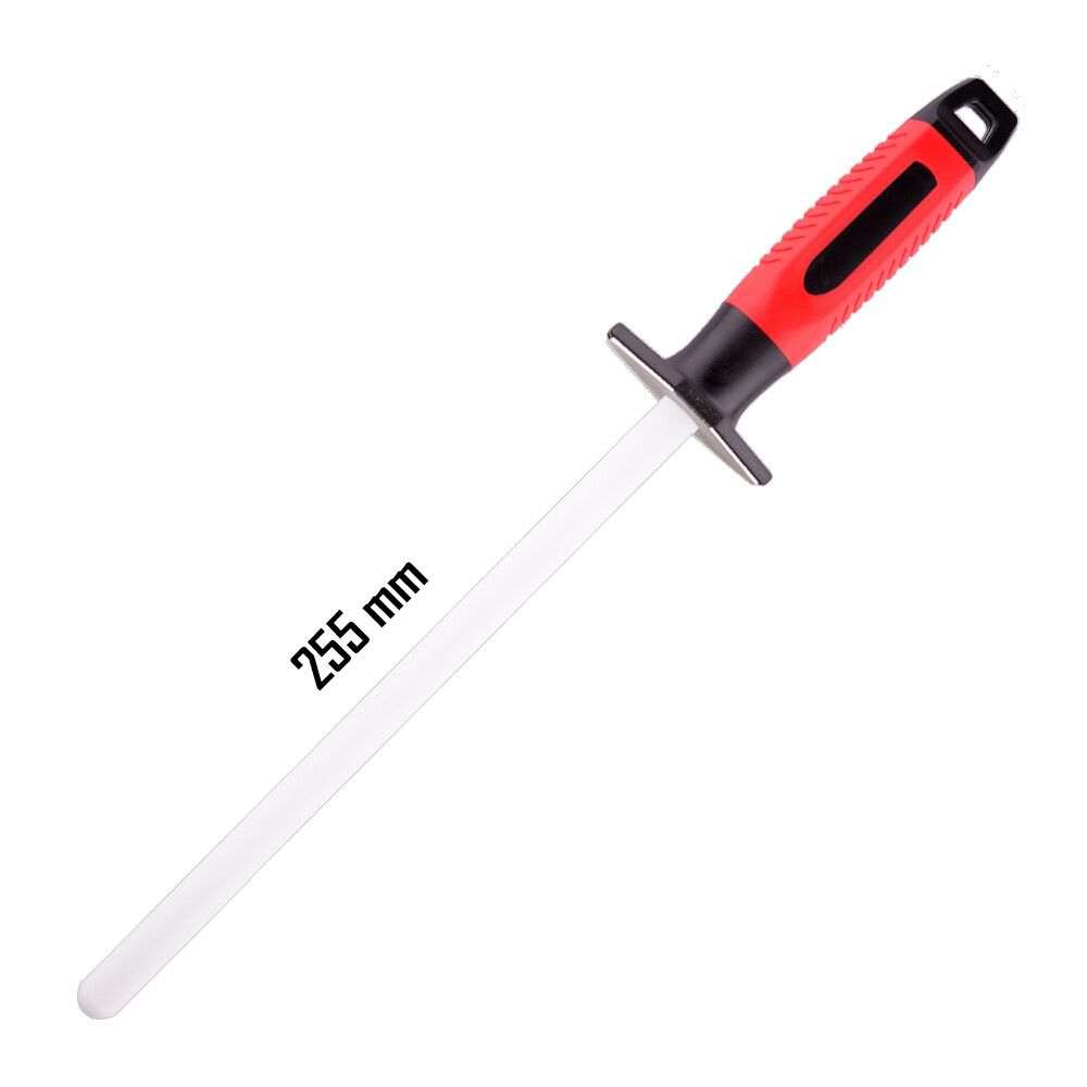 Keramická ocílka kulatá 255 mm Dellinger Ceramic - červená-bílá