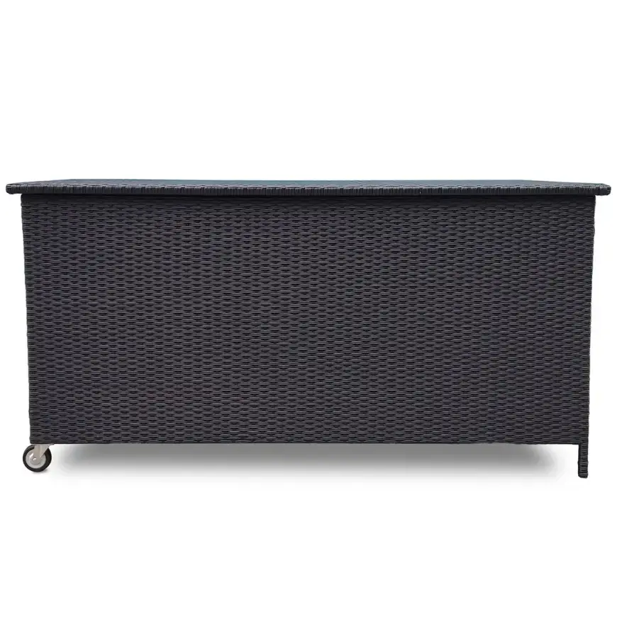 Zahradní úložný box Tejn technoratan 80x80x160 black