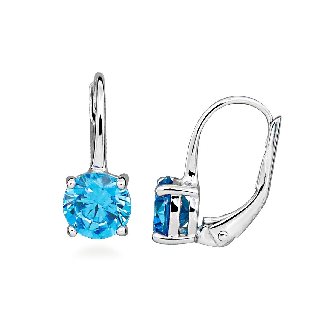 Silver Cat Stříbrné náušnice se syntetickým spinelem Colored Stones SC670