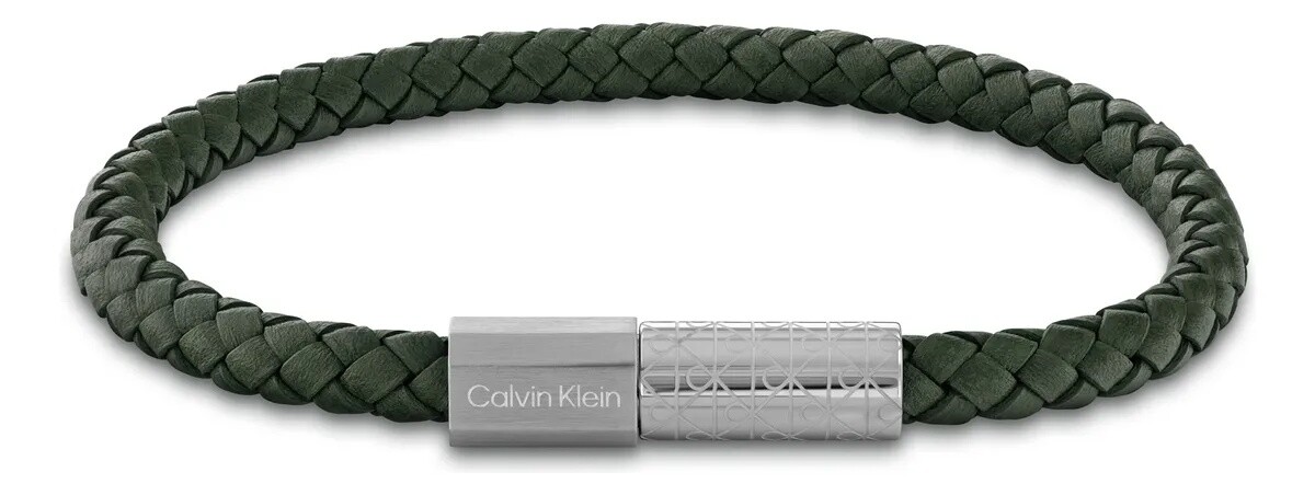 Calvin Klein Módní kožený náramek Industrial Facets 35100090