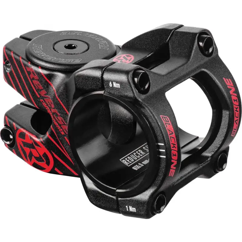 Reverse Představec Black One D-2 35 mm Black / Red + čepička, šroub