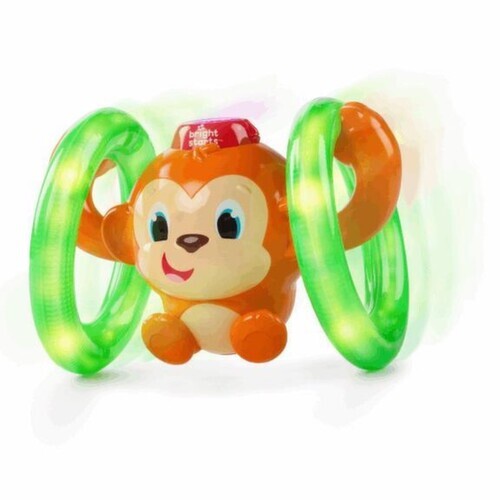 BRIGHT STARTS Hračka svítící hudební opička LLB Roll & Glow 6-36m