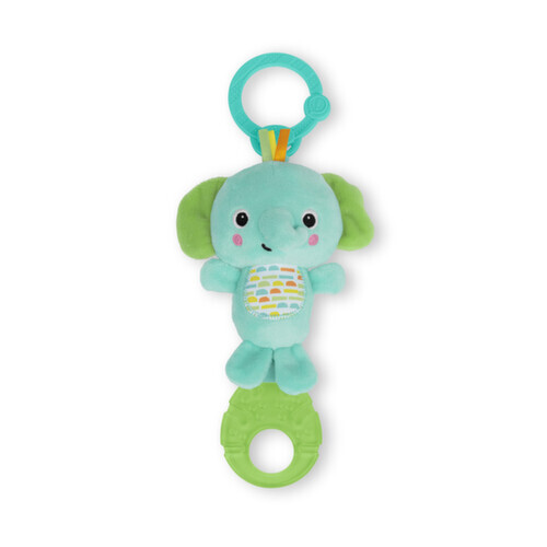 BRIGHT STARTS Hračka s melodií na C kroužku Tug Tunes slon 0m+