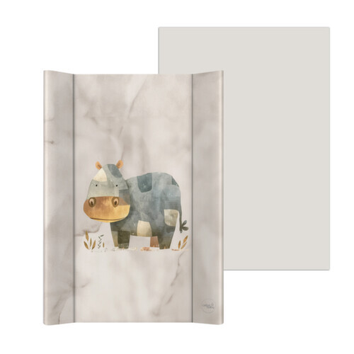 CEBA BABY Podložka přebalovací 2-hranná měkká (50x70) Basic Cosy Hippo