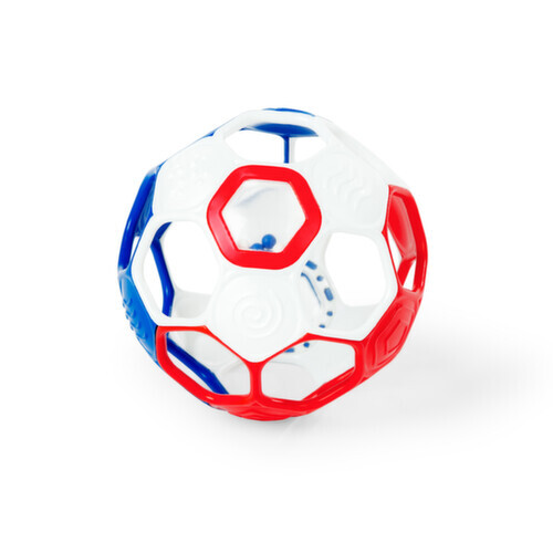 OBALL Hračka Oball RATTLE GOALS 10 cm Red, White & Blue 0 m+
