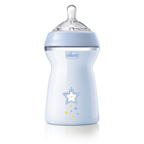 CHICCO Láhev kojenecká antikolik Natural Feeling 330 ml chlapec 6m+