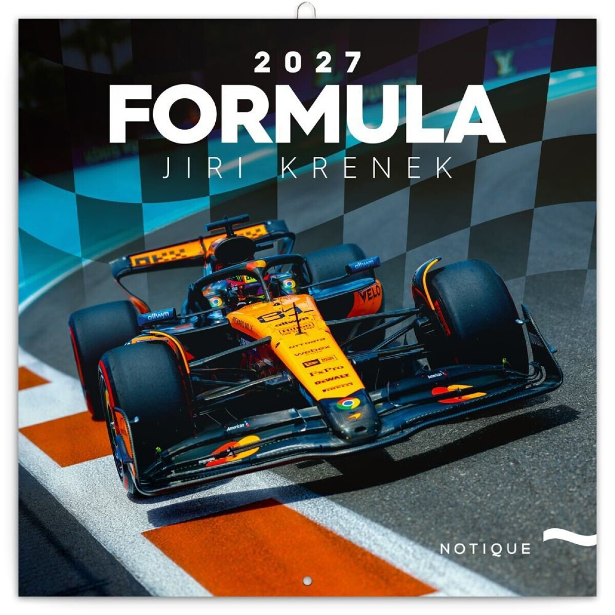Poznámkový kalendář Formule – Jiří Křenek 2027, 30 x 30 cm