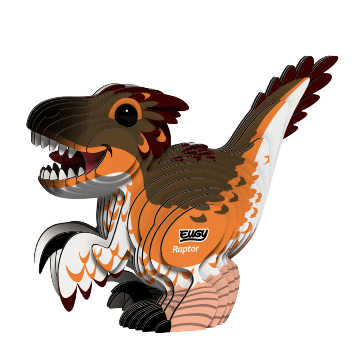 EUGY Velociraptor 3D kartonová skládačka