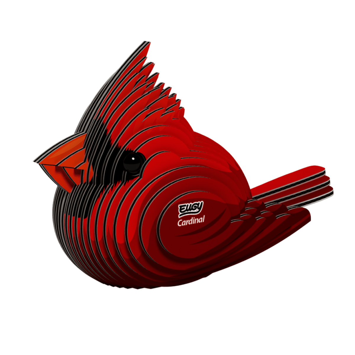 Kardinál červený 3D kartonová skládačka