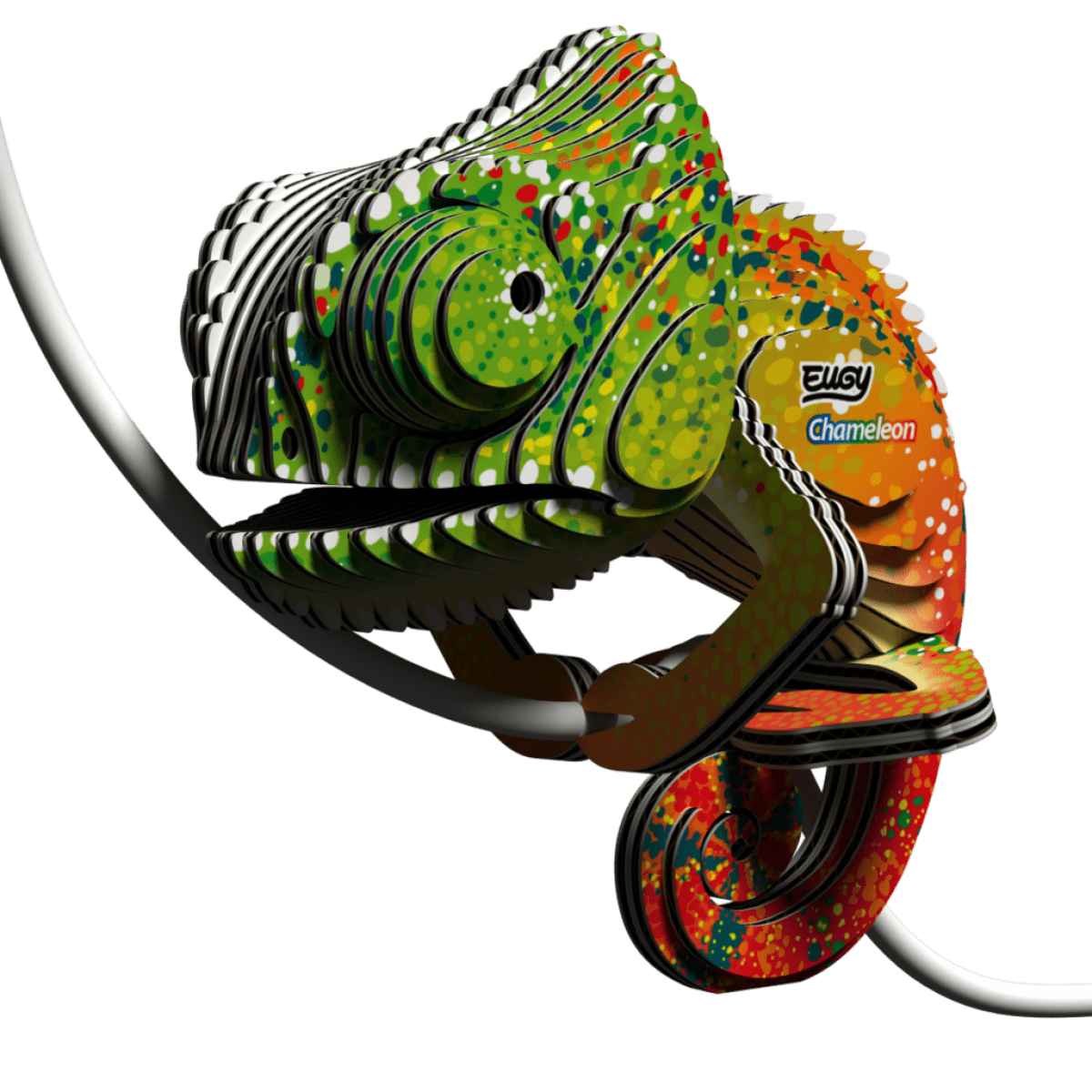 EUGY Chameleon 3D kartonová skládačka