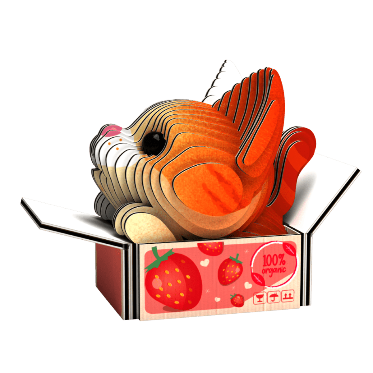 EUGY Kočka Pumpkin 3D kartonová skládačka