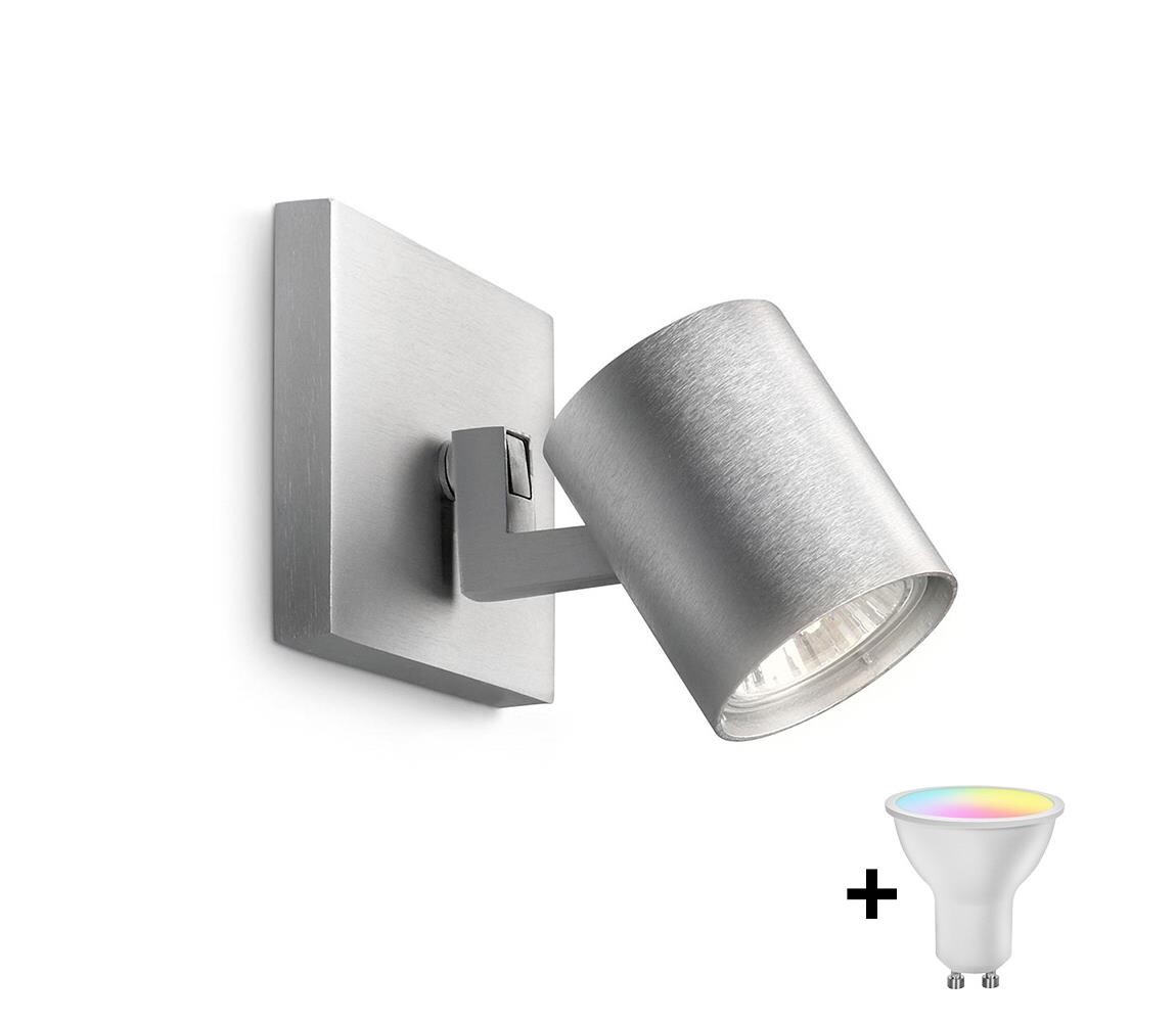 Philips - LED RGBW Stmívatelné bodové svítidlo RUNNER 1xGU10/6,5W/230V mat chrom M6249+AI0589