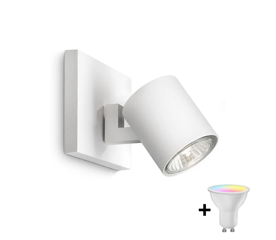 Philips - LED RGBW Stmívatelné bodové svítidlo RUNNER 1xGU10/6,5W/230V bílá M4356+AI0589