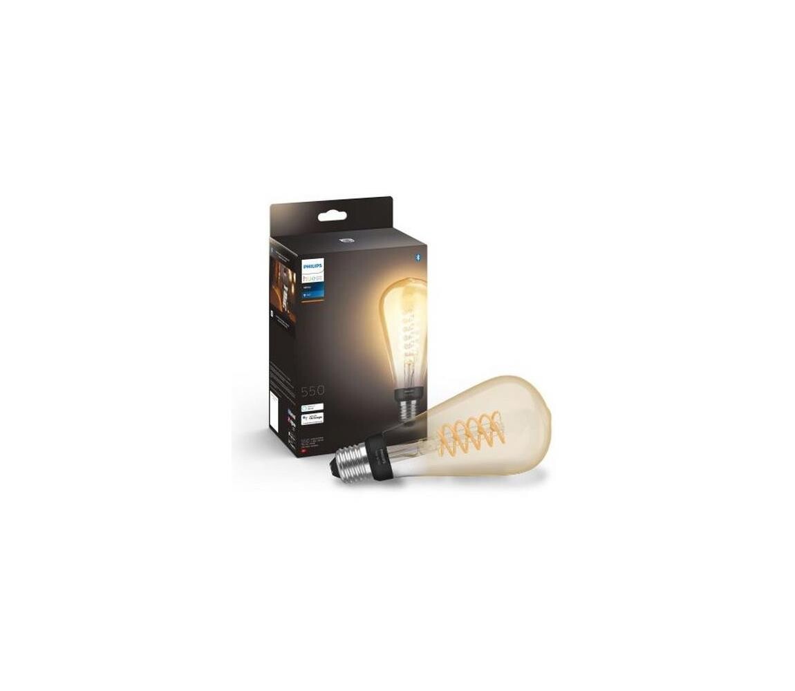 LED Stmívatelná žárovka Philips Hue WHITE FILAMENT ST72 E27/7W/230V 2100K 8719514343061
