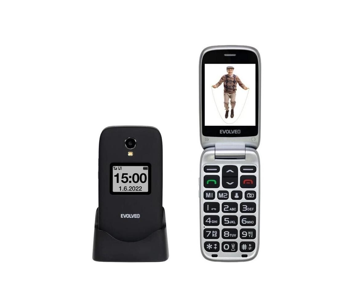 Evolveo - EasyPhone FS vyklápěcí mobilní telefon pro seniory 2.8