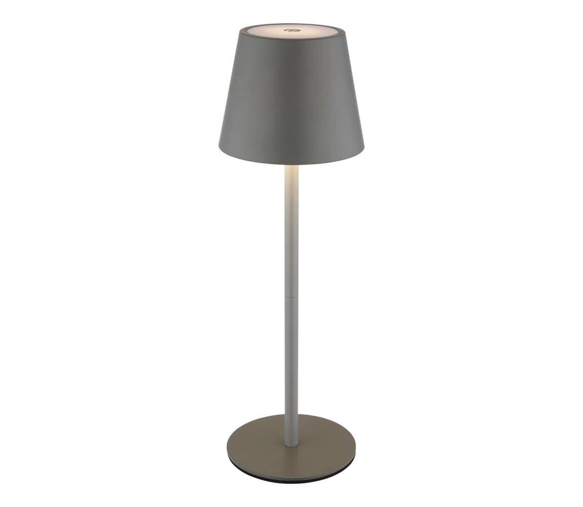 Globo 58488G-LED Stm dot nab ven stolní lampa VANNIE 3W/5V IP54 1800mAh šedá 58488G