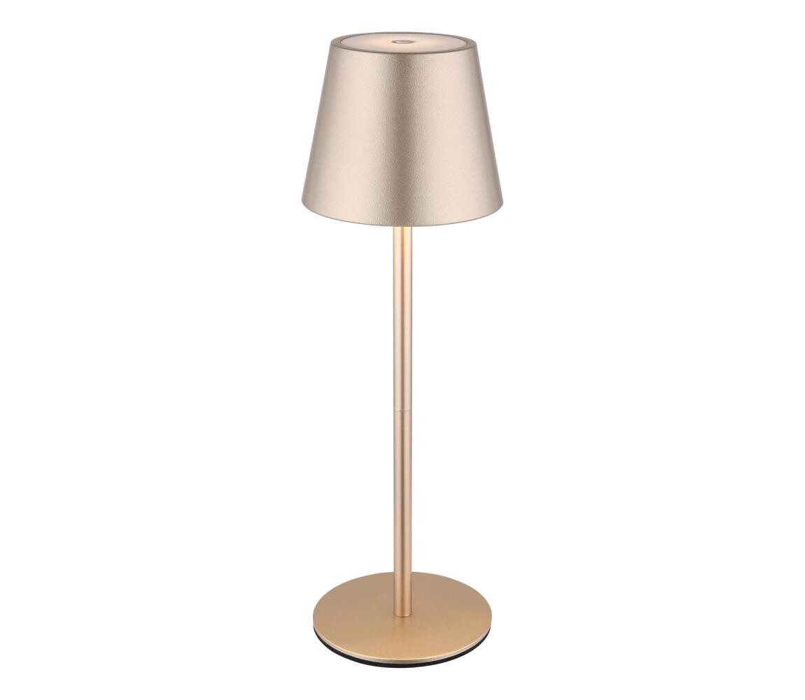 Globo 58488CH-LED Stm dot nab ven stolní lampa VANNIE 3W/5V IP54 1800mAh mosaz 58488CH