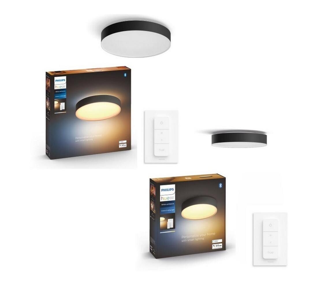 Philips -SADA 1x LED Stm. svít. Hue ENRAVE 33,5W/230V + 1x stm. svít. 9,6W + DO P4665+P4661