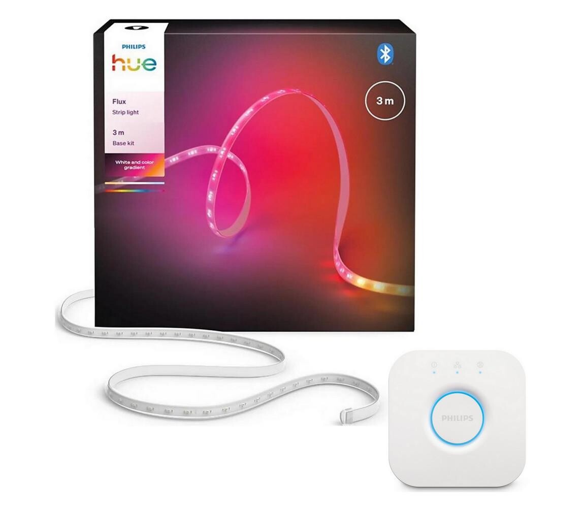Philips - LED RGBW Stmív. pásek Hue FLUX 3m LED/12W/230V 2200-6500K + Hue bridge P7051+P1408