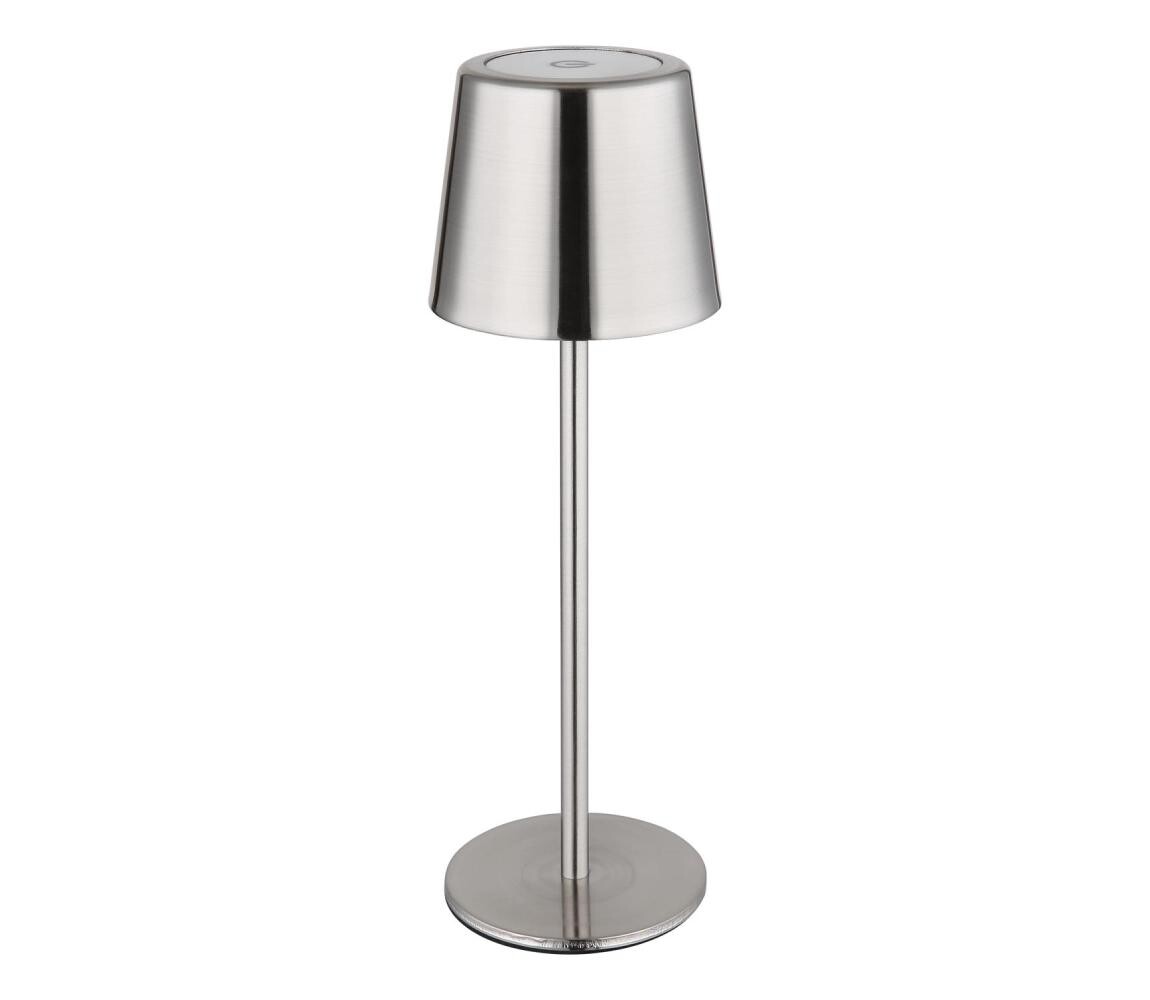 Globo 58482N-LED Stm dot nab stolní lampa VANCOUVER 2W/3,7V 2200mAh lesklý chrom 58482N