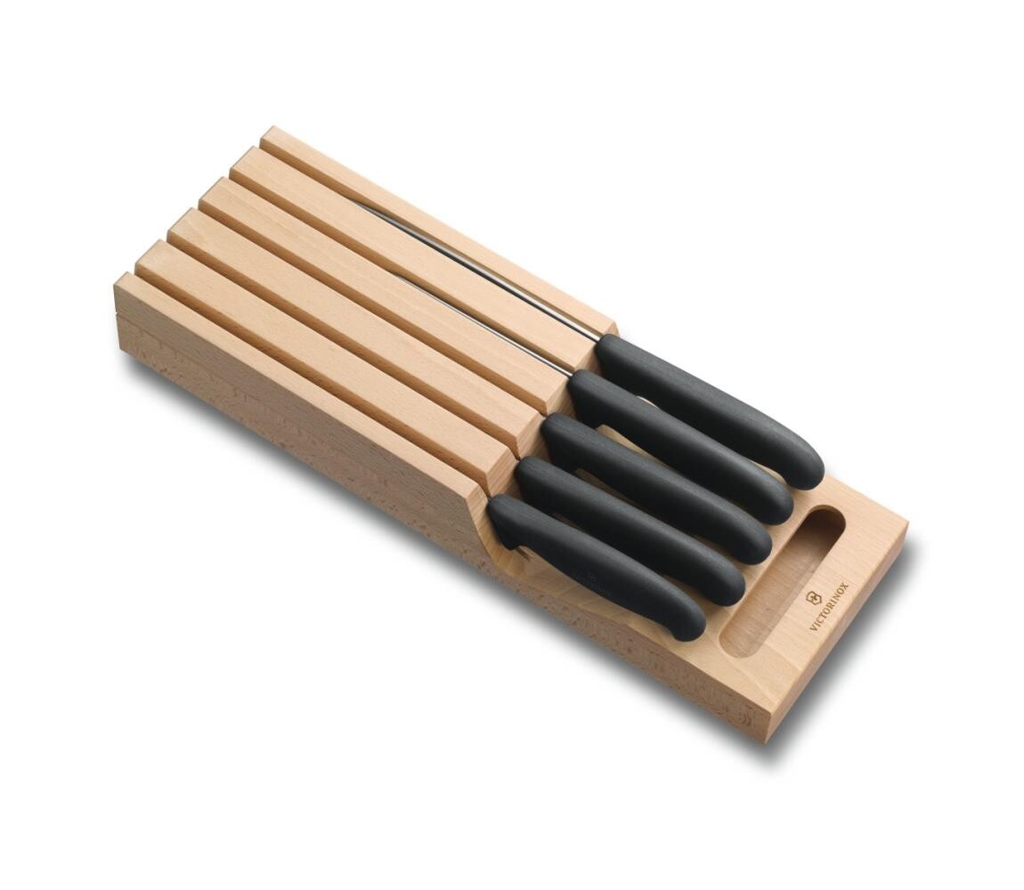 Victorinox - Sada kuchyňských nožů s organizérem 6 ks buk/béžová 5.1143.5