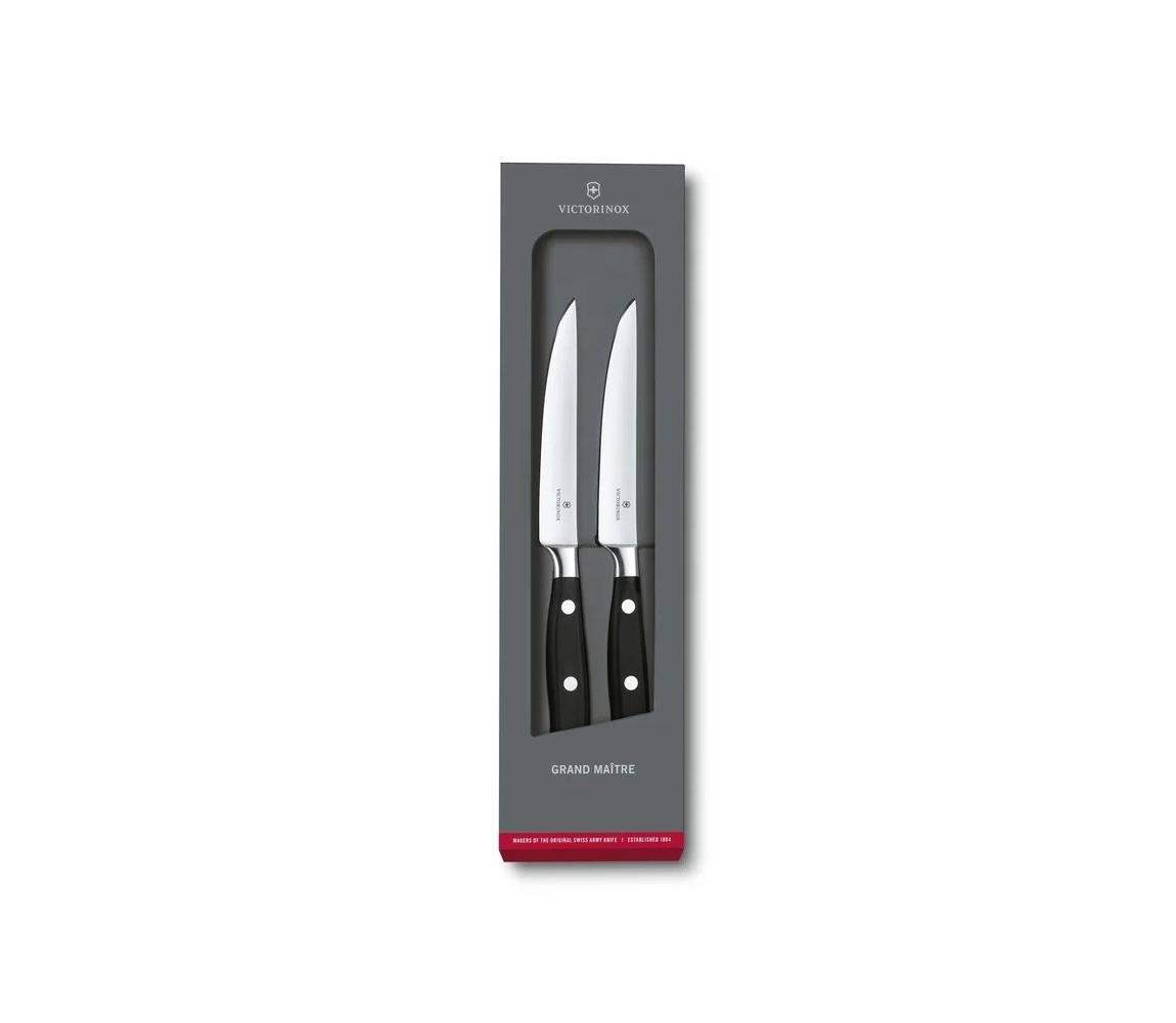 Victorinox - Sada steakových nožů GRAND MAITRE 12 cm 2 ks černá 7.7242.2