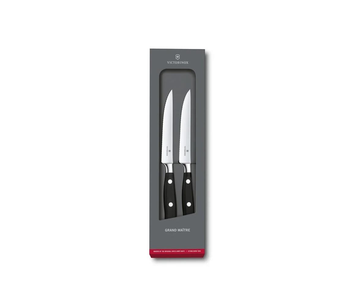 Victorinox - Sada steakových nožů GRAND MAITRE 12 cm 2 ks černá 7.7242.2W