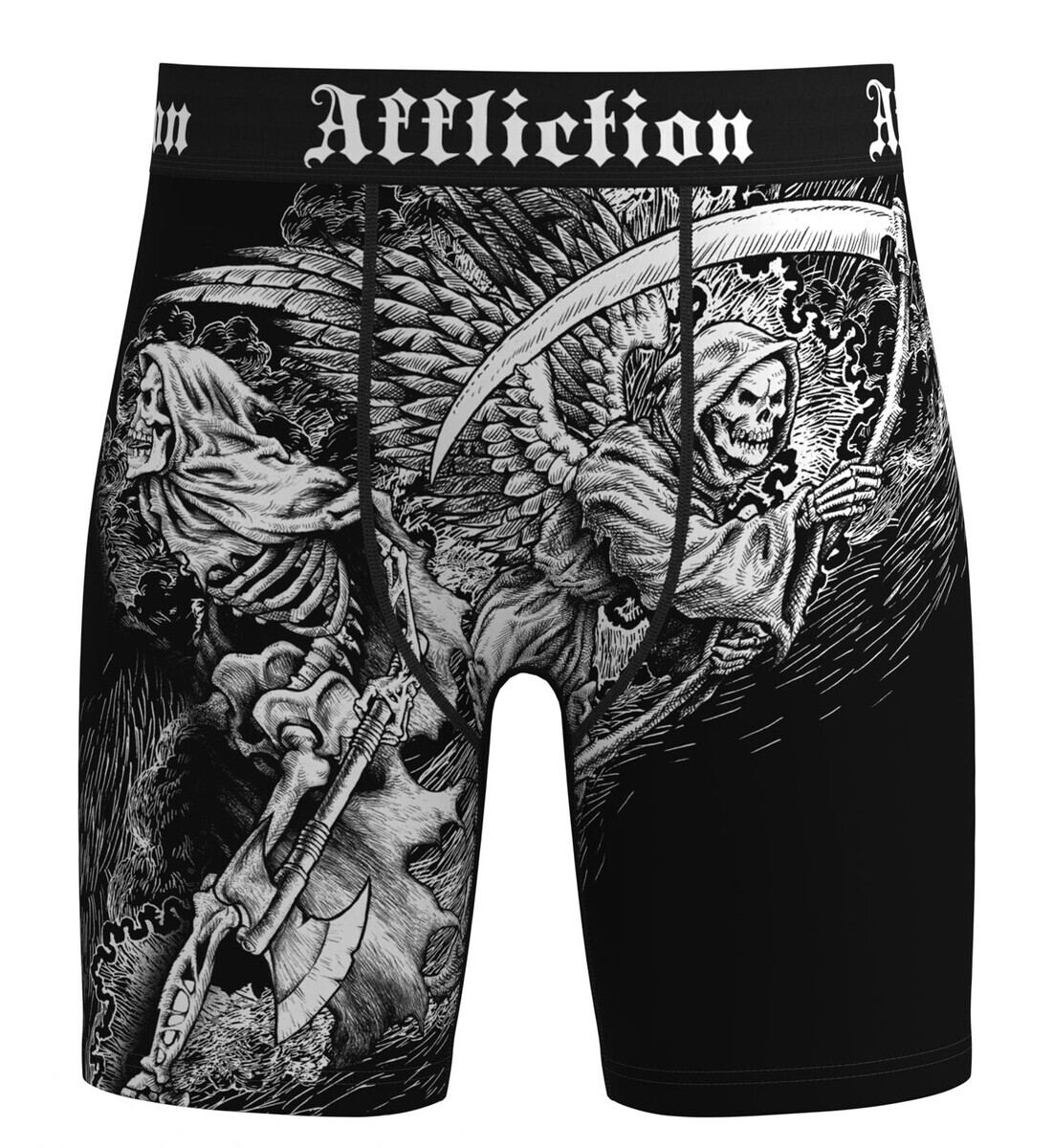 pánské boxerky AFFLICTION - MORTAL VEIL - černé L