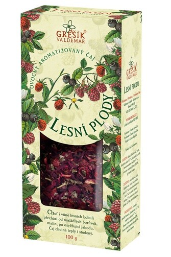 GREŠÍK Lesní plody 100 g krab. Ovocný čaj DMT 05/2026