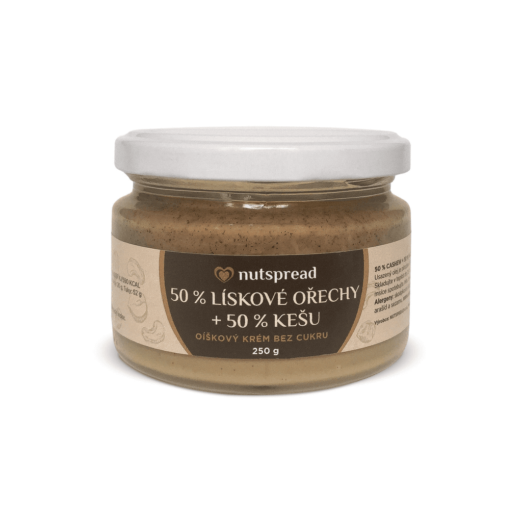 Nutspread 100% dvoubarevné oříškové máslo 250 g DMT 05/2026