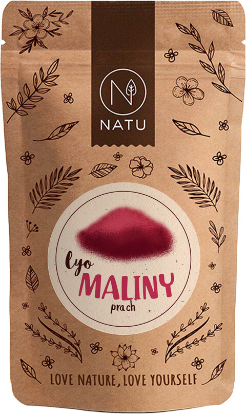 NATU Lyofilizované maliny prach 80g