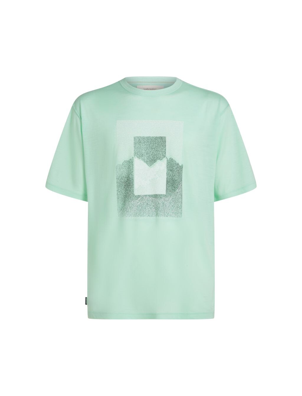 ICEBREAKER Mens Mer 150 Tech Lite SS Relax Tee Mtn Shi, Mint (vzorek) velikost: M