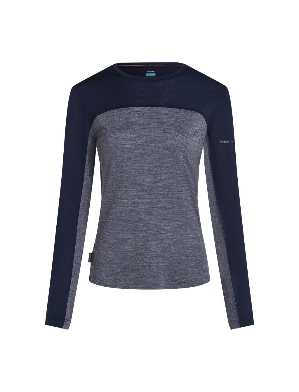 ICEBREAKER Wmns Mer 125 Cool-Lite Sphere LS Tee CB, Midnnavy Hthr/Midnnavy/Cb velikost: XS