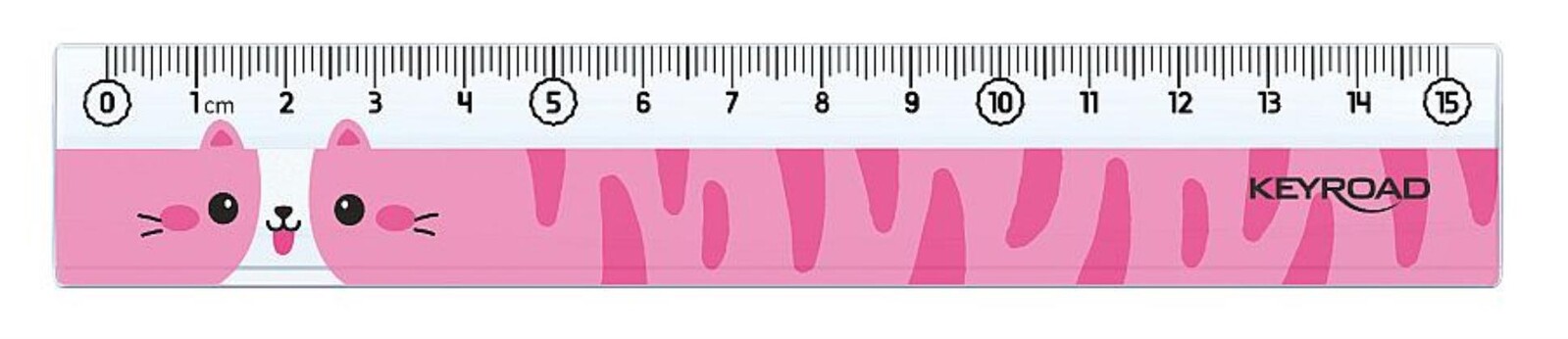 Pravítko KEYROAD - 15 cm, zvířecí motiv, asort