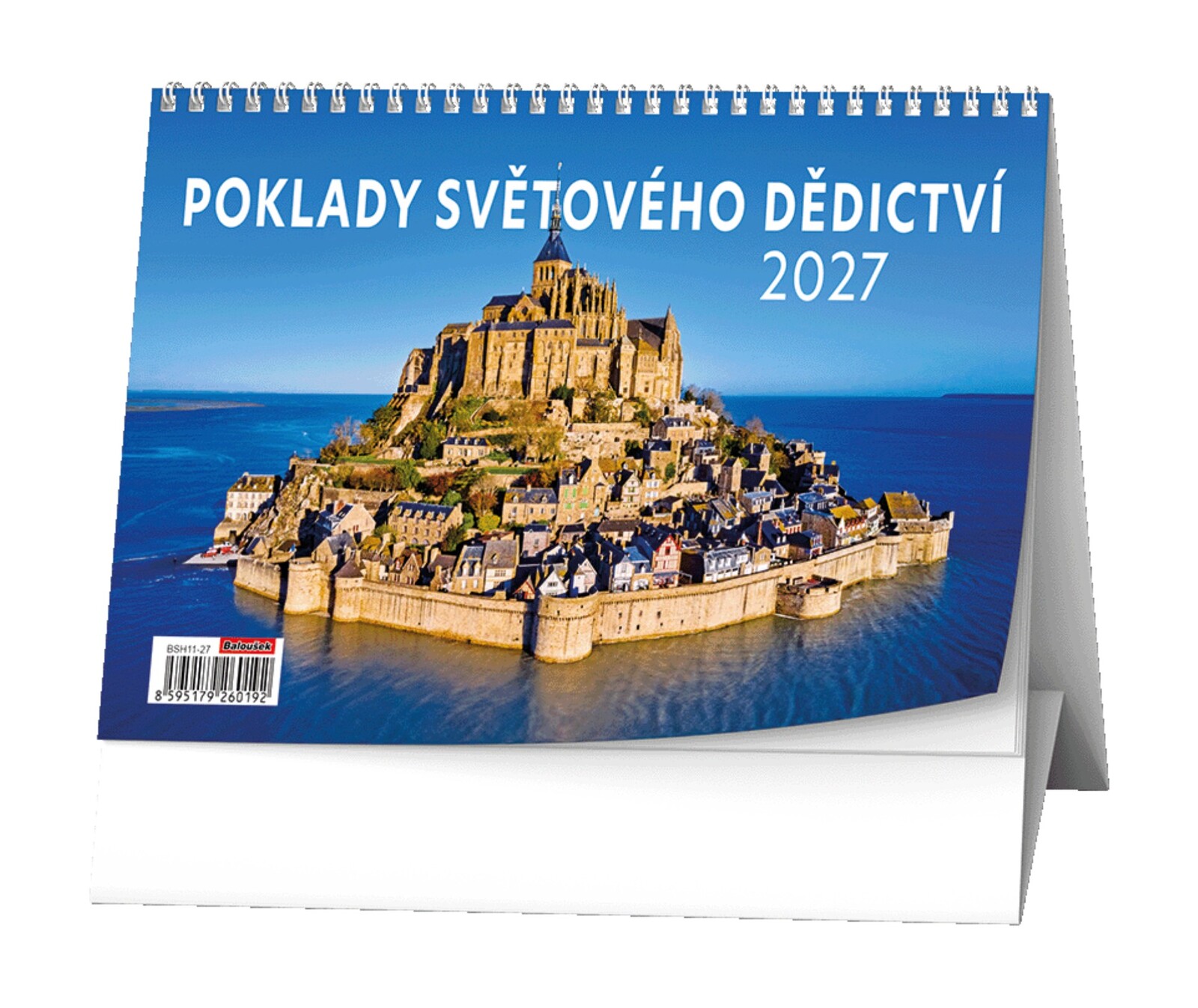Stolní kalendář 2027 Poklady světového dědictví