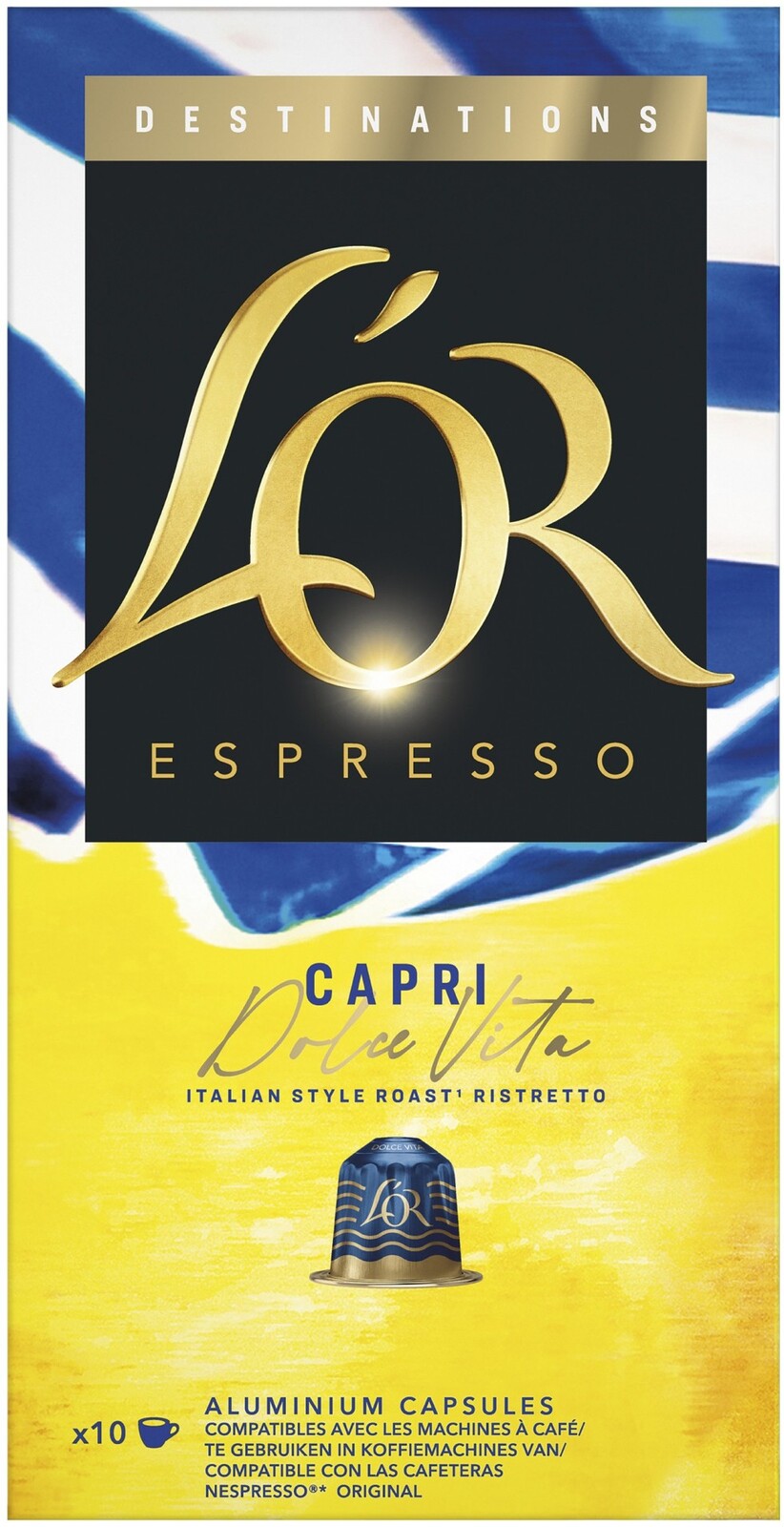 Kapsle L'or - Espresso Capri Dolce Vita, 52 g, 10 ks