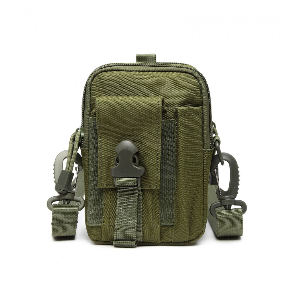 KONO casual malá crossbody taška - army zelená S2053-GN