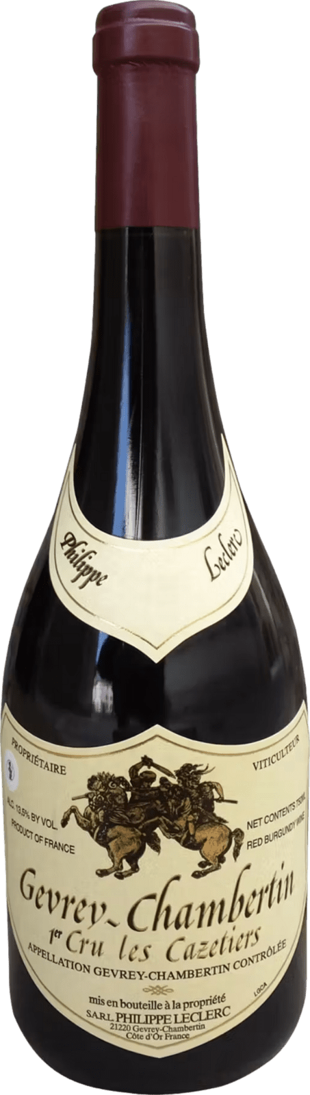 Domaine Philippe Leclerc Gevrey Chambertin Premier Cru Les Cazetiers 2023