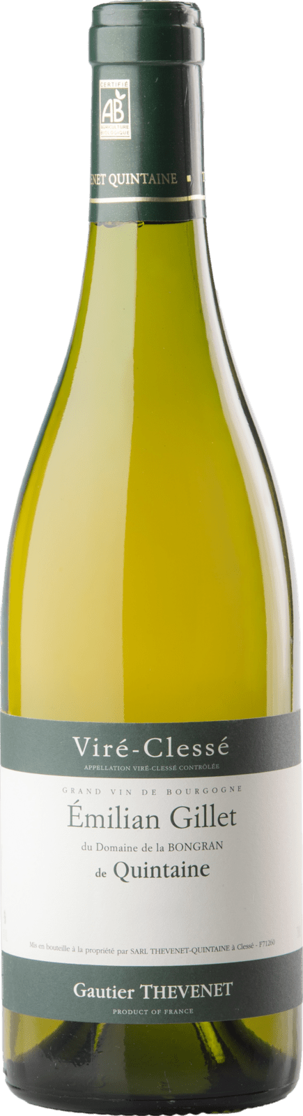 Domaine de la Bongran Vire-Clesse Quintaine Emilian Gillet 2022