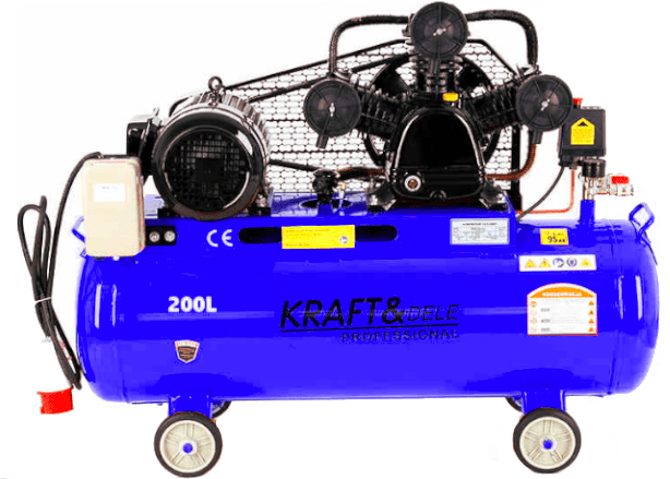KRAFT&DELE Olejový kompresor 200 l, 3 písty, 400 V KD4064
