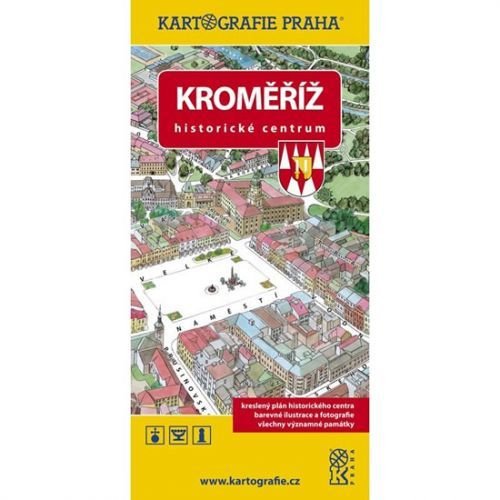 Kroměříž - Historické centrum/Kreslený plán města
					 - neuveden