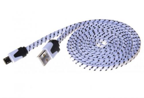 PremiumCord Kabel micro USB 2.0, A-B 2m, plochý